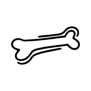 Köpek şablonu logosu için kemik