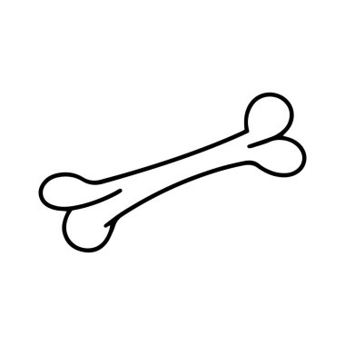 Köpek şablonu logosu için kemik