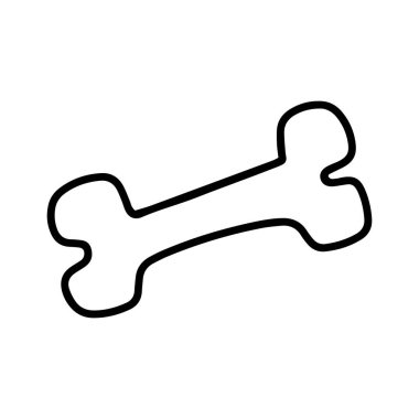 Köpek şablonu logosu için kemik