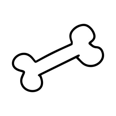 Köpek şablonu logosu için kemik