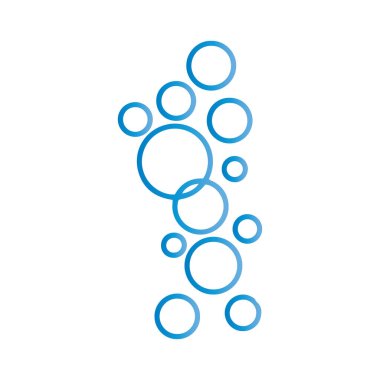 Kabarcıklı su vektör illüstrasyonu