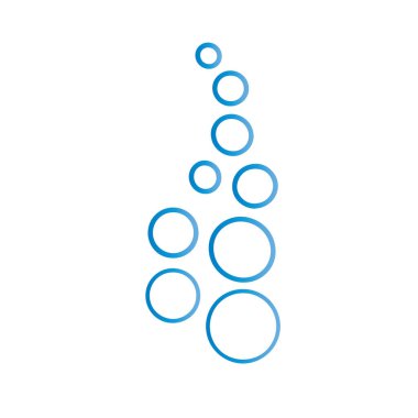 Kabarcıklı su vektör illüstrasyonu