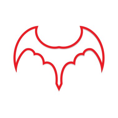 Yarasa vektör simgesi logo şablonu çizim tasarımı