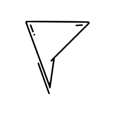 Çizgi roman balonu sohbet simgesi ögesi