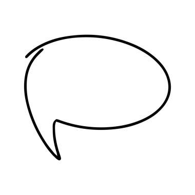 Çizgi roman balonu sohbet simgesi ögesi