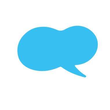 Çizgi roman balonu sohbet simgesi ögesi