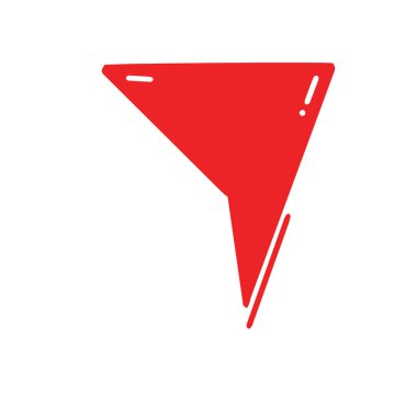 Çizgi roman balonu sohbet simgesi ögesi