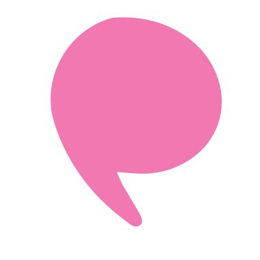 Çizgi roman balonu sohbet simgesi ögesi