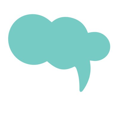 Çizgi roman balonu sohbet simgesi ögesi