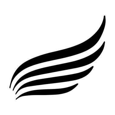 Kanat Falcon kuş logo şablonu vektörü