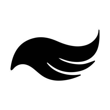 Kanat Falcon kuş logo şablonu vektörü