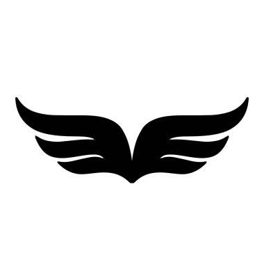 Kanat Falcon kuş logo şablonu vektörü