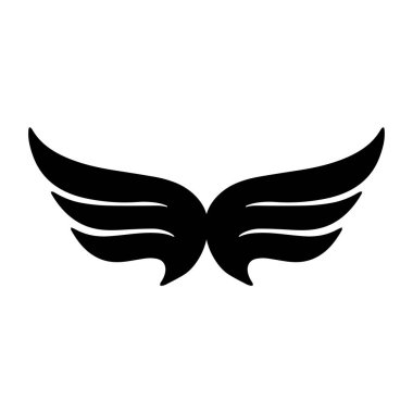 Kanat Falcon kuş logo şablonu vektörü