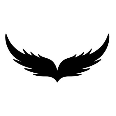 Kanat Falcon kuş logo şablonu vektörü