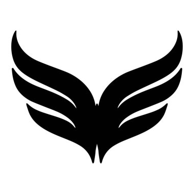 Kanat Falcon kuş logo şablonu vektörü