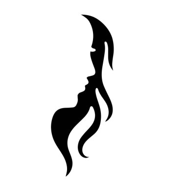 Beautiful hair wave abstract Logo design.Logo for business, salon, beauty, hairdresser, care.	
