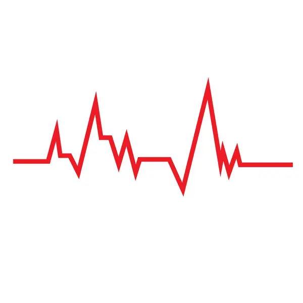 Herzschlagpuls Logo lizenzfreie Stockvektoren