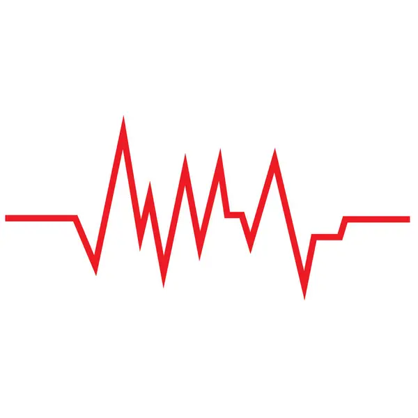 Логотип Пульсу Серця Стоковий вектор