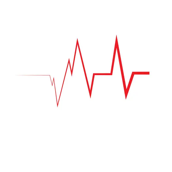 Herzschlagpuls Logo lizenzfreie Stockillustrationen