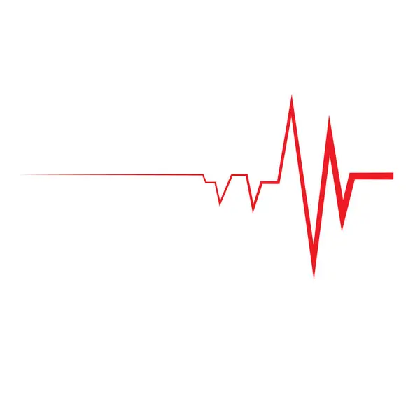 Логотип Пульсу Серця Стокова Ілюстрація