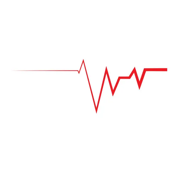 Herzschlagpuls Logo Stockillustration