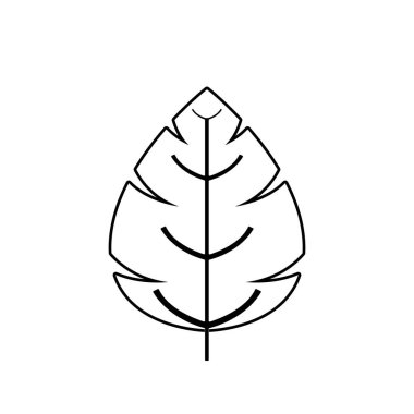 Sonbahar Akçaağaç yaprağı vektör çizim şablonu