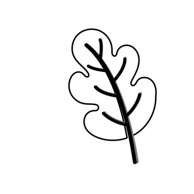 Sonbahar Akçaağaç yaprağı vektör çizim şablonu