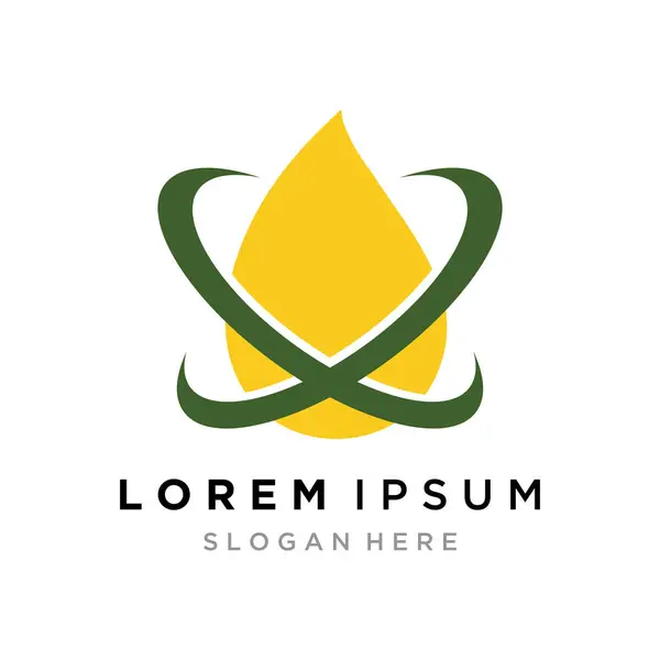 Шаблон Логотипу Palm Oil Стоковий вектор