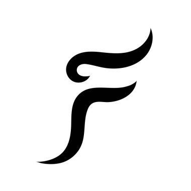 F harfi logo şablonu