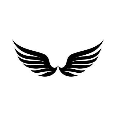 Kanat siyah logo kartal şahini