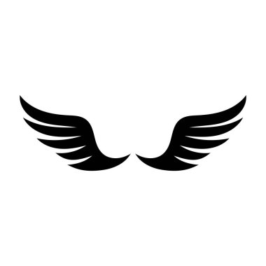 Kanat siyah logo kartal şahini