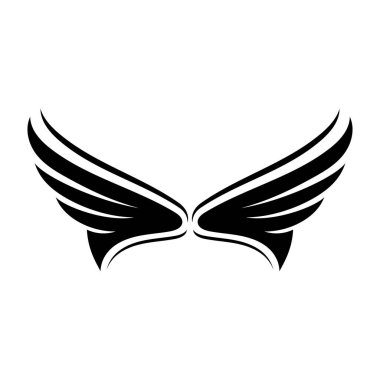 Kanat siyah logo kartal şahini