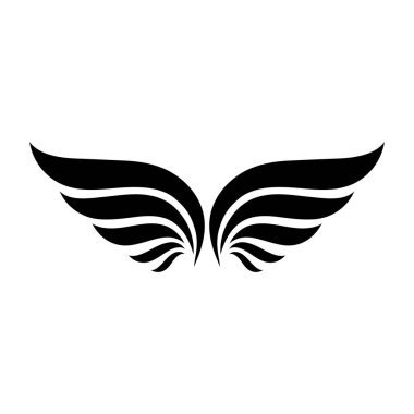 Kanat siyah logo kartal şahini