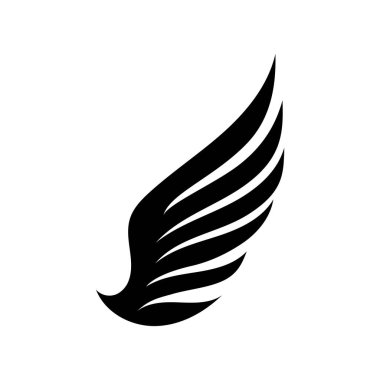 Kanat siyah logo kartal şahini