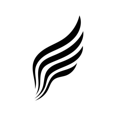 Kanat siyah logo kartal şahini