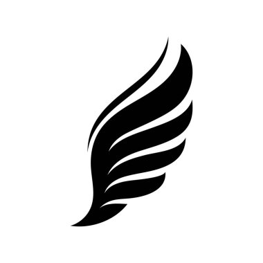 Kanat siyah logo kartal şahini