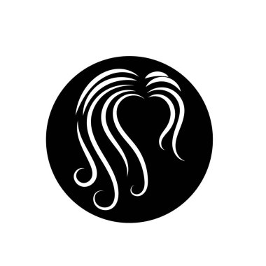 Saç Logosu Vektörü Sanat Simgeleri ve Grafikleri