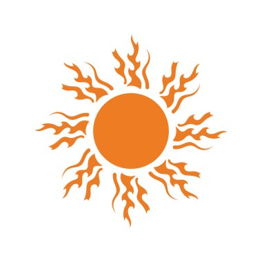 logo tasarımı güneş modern basit şablon
