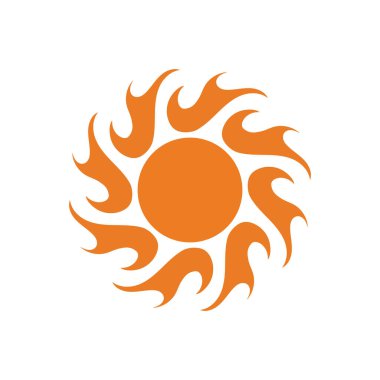 logo tasarımı güneş modern basit şablon