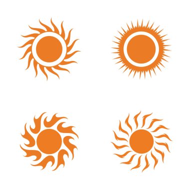 logo tasarımı güneş modern basit şablon
