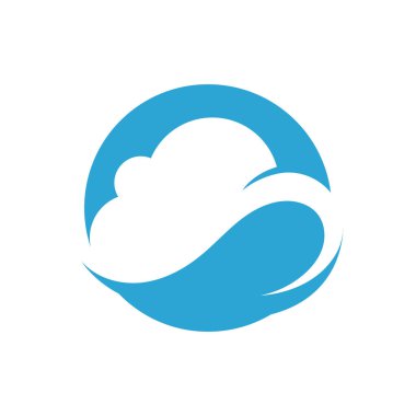 Mavi bulut logo vektörü