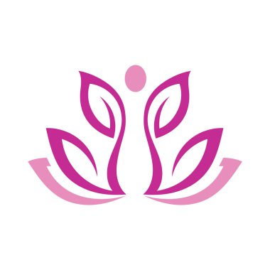 Zarif Lotus Çiçeği Logosu Tasarımı