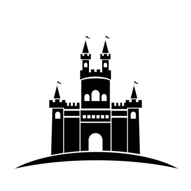 Castle vektör resimleme simgesi logosu