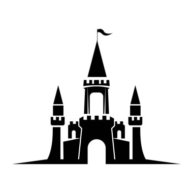 Castle vektör resimleme simgesi logosu