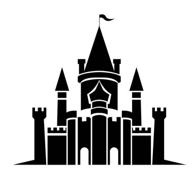 Castle vektör resimleme simgesi logosu
