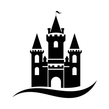 Castle vektör resimleme simgesi logosu