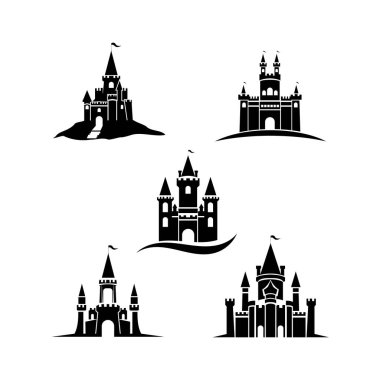 Castle vektör resimleme simgesi logosu