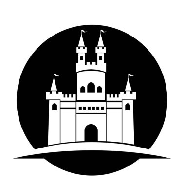 Castle vektör resimleme simgesi logosu