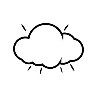 Bulut logo şablonu vektör simge illüstrasyon tasarımı