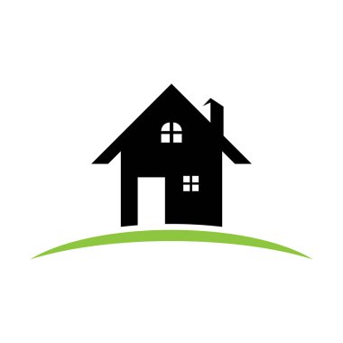 Ev kiralama logo vektörü